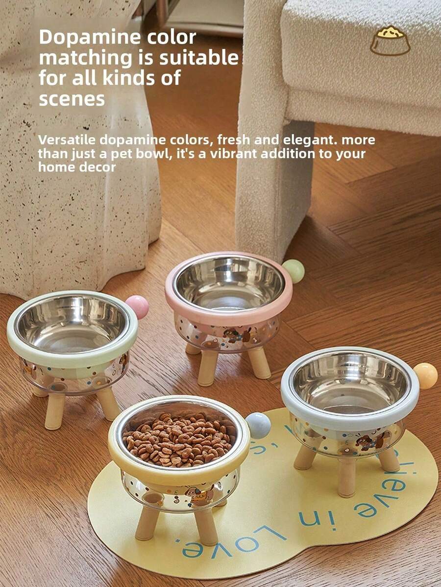 High-Quality Stainless Steel Heavy-Duty Pet Bowl With Non-Slip Base, Anti-Tip, Large Capacity, Dishwasher , Stable Dog And Cat Feeding Station, Suitable For Kittens And Puppies In Living Room, Balcony, Garden - multicolor - View 1