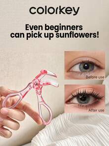 COLORKEY 1 Portable Eyelash Curler, Curls Lashes Without Damaging Them, Can Lengthen And Lift Lashes, A Perfect Gift For Family And Friends On Special Occasions - Pink - View 3