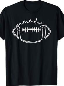 Game Day Football Game Day Vibes Football Lover Women Men T-Shirt - 款式 - 查看 1