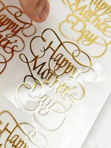 3pcs Personalized Custom Name Text Stickers, Holographic Glitter Calligraphy Stickers, Suitable For Wedding Gift Boxes And Balloons, Birthday Anniversary Meetings And Office Decoration, Applicable To Glass Cups, Mugs, Rollers And All Smooth Surfaces, 1pc - Multicolor - View 7