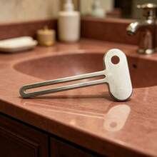 1 buah Pemeras Tabung Putar Stainless Steel Manual untuk Pasta Gigi, Alat Rumah Tangga Sehari-hari, Cocok untuk Krim Rias, Salep, dan Tabung Pasta Gigi, Penyimpanan di Kamar Mandi - Seperti yang ditunjukkan pada gambar. - View 3