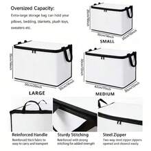 1PC Autumn Pumpkin Maple Leaf Print Storage Bin, Foldable Oxford Fabric Zipper Organizer With Double Handles, Large Capacity Clothes Sundries Storage Box, Fall Thanksgiving Home Storage Container - Multicolor - View 9