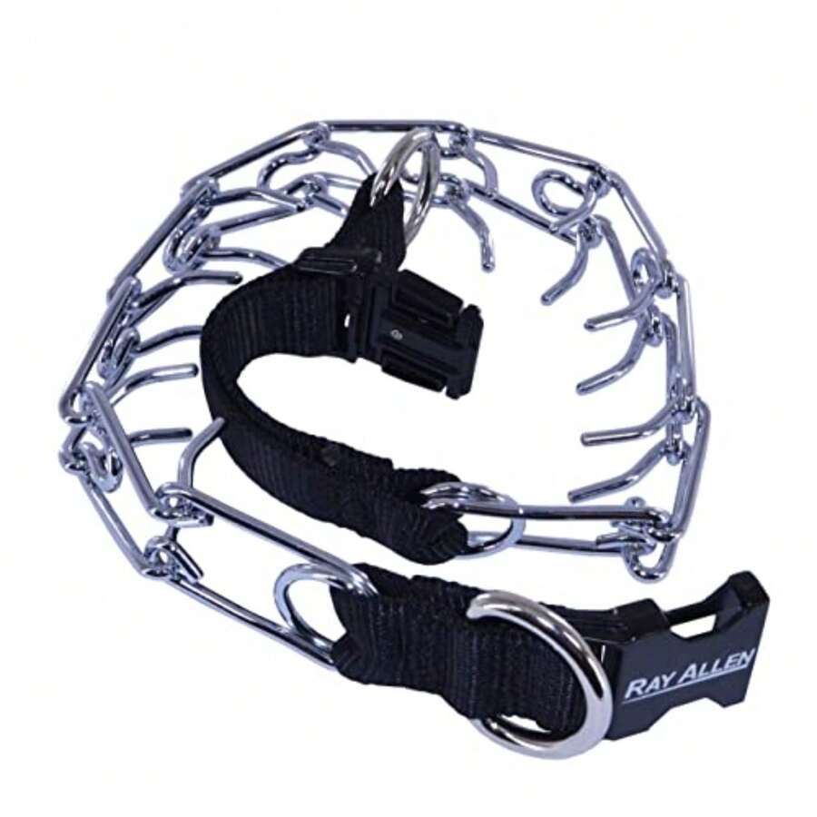 Quick-Release Martingale Pinch Training Collar, 21" Black - Black - View 1