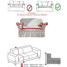 1件裝 抓絨布防滑彈性裝飾提花沙發套，秋冬風格，葉子圖案，寵物友好，防污防塵，適用於1/2/3/4人座沙發，四季通用 - 彩色 - 查看 17
