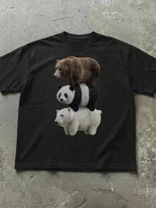 Women T-Shirts - 黑色 - 查看 2
