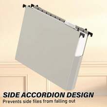 1/3/6pcs Extra Large Capacity Plastic Hanging Folders, Letter Size, 2-Inch Expandable Heavy Duty Hanging Folders, Suitable For Thick Documents, 1/5-Inch Adjustable Tabs, Multiple Colors Available, Fits US Letter Size - A - View 4