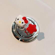 SANRIO 3 Styles/Cartoon Cute Helio Kitty Toilet Flush Button, Long Nail Toilet Tank Press Assistant, Suitable For Dorm, Hotel, Home Bathroom, Perfect Gift For Halloween, Christmas, Birthday For Friends (Mixed Set Randomly Sent) - Toilet Flush Button (Style Random) - View 4