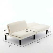 Sofa Bed Mattress - 米色+泡沫 - 查看 6