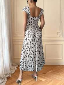 Women Long Dresses - White - View 3