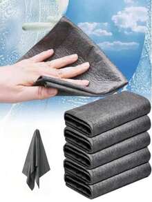 4/8/12/20pcs Magic Microfiber Glass Cleaning Cloth, Thickened Ultra-Soft Fiber, No Water Stains, Suitable For Cleaning Windows, Kitchen And Household Items, Multi-Purpose Glass Cleaning Cloth, Washable And Lint-Free, Strong Water Absorption, Removes Water Stains - Multiple Styles - View 2