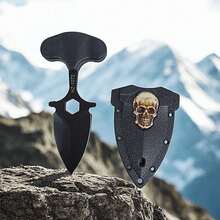 Mini Faca Push T Dagger Ds Com Caveira Na Bainha e Corrente - 06-1072 - Visão 6