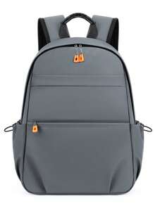 Minimalist Versatile Commuter Backpack With Smooth Zipper, Reinforced Stitching, Ergonomic Breathable Shoulder Straps, Multi-Compartment Design, Large Capacity Storage For Daily Travel - Multicolor - View 1