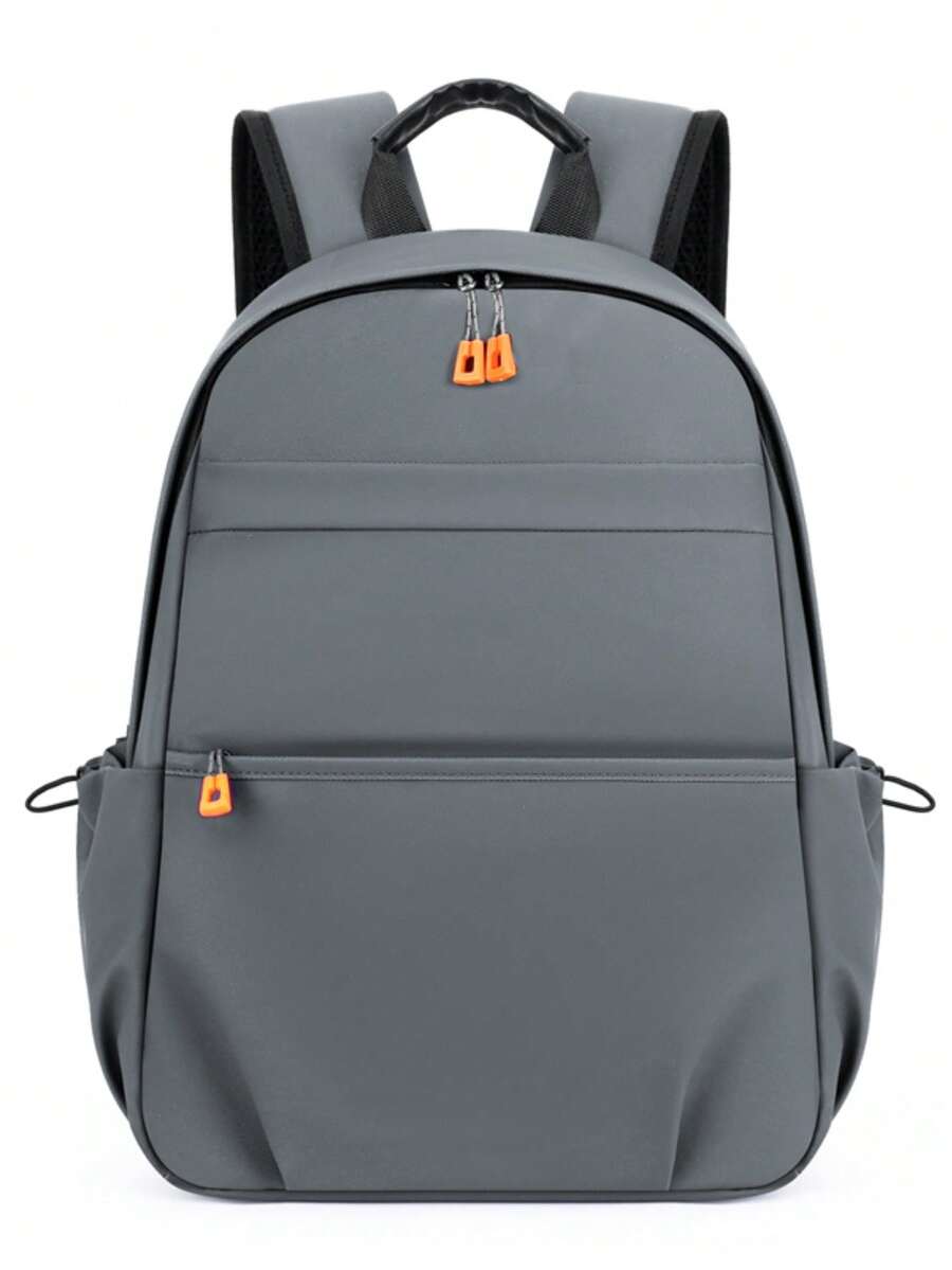 Minimalist Versatile Commuter Backpack With Smooth Zipper, Reinforced Stitching, Ergonomic Breathable Shoulder Straps, Multi-Compartment Design, Large Capacity Storage For Daily Travel - Multicolor - View 1