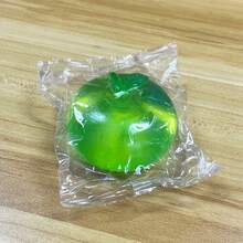 1 Peça Brinquedo Apertável de Maçã Verde Transparente, Brinquedo de Fruta Realista com Rebote Lento, Brinquedo Sensorial Macio para Alívio de Estresse, Adereço Criativo para Interpretação de Papéis, Adequado como Presente de Lazer para Colecionadores - Multicolorido - Visão 9