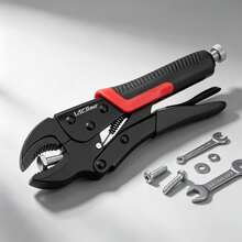 Multifunctional Universal Locking Pliers, Heavy-Duty Industrial Grade All-Purpose Pressure Hand Tool, Suitable For Pipe Fixing, Plumbing Repair, Home Bathroom Maintenance And Furniture Disassembly Tasks - B-Black - View 7
