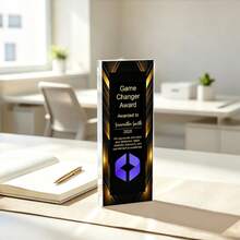 1pc Custom Presidents Club Award, Salesperson Of The Year Trophy, Custom Recognition Plaque With Logo, Personalized Acrylic Award - Multicolor - View 30