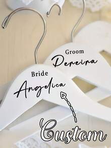 Personalized Custom Bridal Hanger, Bridesmaid Hanger, Custom Wedding Dress Hanger, Bridesmaid Gift, Custom Wedding Dress Hanger - Multicolor - View 9
