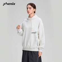 +Phenix Sweatshirt Sweatshirt Unisex 2025 Spring Loose Knit Casual Minimalist Solid Color Top - Oatmeal Grey - View 2