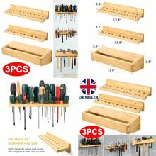 3x Wall Mounted Screwdriver Holder Storage Rack Wrench Workshop Tool Organizer - A - View 6