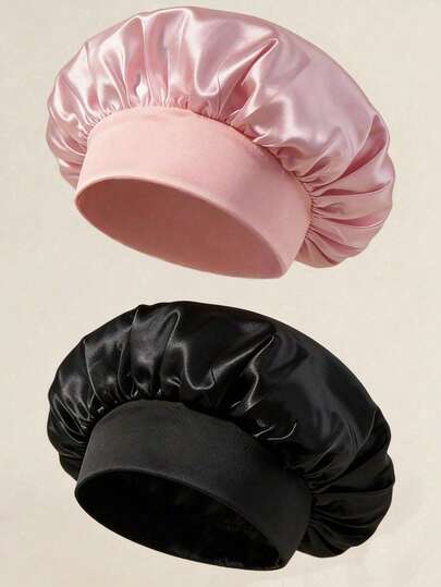 Sleep Cap Suitable For Long Hair, Braids, Bangs And Curly Hair. Soft Texture, Unisex, Multiple Colors Available. Ideal For Nighttime Hair Care, Bathroom Use And Travel.