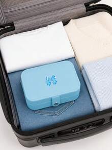Premium Exquisite Anti-Oxidation Travel Portable Large Capacity Jewelry Storage Box, Mini Travel Case Style Display Storage Box, Can Store Earrings, Rings, Necklaces, Bracelets And Bangles, Compact And Lightweight, Soft Lining Protects Jewelry From Wear And Tear, Dust-Proof And Moisture-Proof Keeps Jewelry Shiny And New, Suitable For Home Storage And Short-Distance Travel - Multicolor - View 5