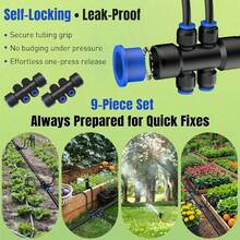 New Quick Connect Garden Hose Adapter, Quick Connect Push In Fittings, Garden 9/12 To 4/7 Quick Connect Fittings, Easy To Install, Suitable For Garden And Courtyard Irrigation System Kits - A - View 3