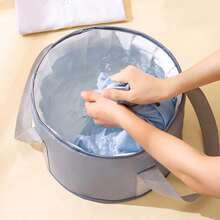 Portable Foot Bath Tub, Foldable Foot Soak Basin, Foot Bath Tub, 2 Sizes Suitable For Foot Care Home Spa. Thickened Insulated Fabric, Durable And Temperature-Locking Foot Care Tool - A - View 5