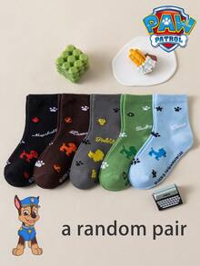 1/5/10 Pairs Paw Patrol Kids Socks Cute All-Over Print Puppy Winter Mid-Calf Socks Fun Christmas Gift Children's Socks - Multicolor - View 13