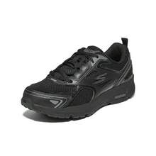 Skechers 女士GO RUN 透氣網布緩震耐磨防滑跑步鞋 - 黑色 - 查看 2
