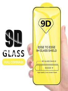 8 Pack 9D Tempered Glass Screen Protector For IPhone 18 Pro/18 Pro Max/17 Pro/Air/16 Pro Max/15 Pro Max/16/15/14/13/12/11/Plus/X/XS/XR/XS Max/Mini, High-Definition Glossy Finish, Easy Installation, Scratch & Impact Resistant, Anti-Fingerprint - Clear - View 9