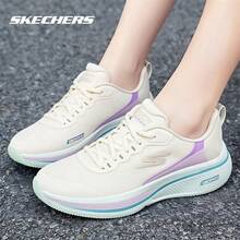 Skechers Sepatu Lari Wanita GO RUN Consistent 2.0: Dukungan Stabil, Bantalan, Jaring Bernapas, Tahan Torsi, dan Anti Selip - Putih, hijau muda, ungu - View 3