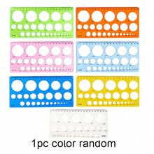 1pc Circular Template Ruler, Suitable For Paper Quilling, Architectural Templates, Drawing - Multicolor - View 8