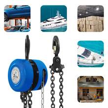 YUNRUX 2-Ton Capacity 10-Foot Manual Chain Hoist With Hook - Blue - View 9