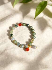 1pc Women's Fashion Round Bead Small Gourd Bracelet, Elegant High-End Hand Jewelry - Bracelet - View 3