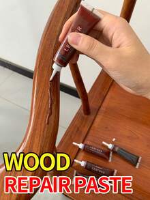 Multi-Purpose Wood Repair Paste-Designed Specifically For Scratches, Cracks, And Dents, Available In 5 Shades Of Brown To Match Brown Doors, Cabinets, Tables, Chairs, And Hardwood Floors; Easy To Use - Solid State - View 2