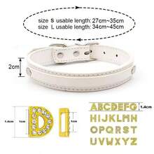Halloween White PU Leather Customized Gold Letters Choker Collar Men Women Chocker Collar Role Age Play Goth Cosplay Christmas Party Accessories, Punk - Multicolor - View 9