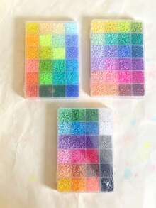 2.6mm Fuse Bead Creative Handmade Craft Kit Box, Perler Bead Puzzle Keychain DIY Pendant Making Materials, Suitable For Hobbyists, Can Create Various Patterns, Applicable For Birthday, Graduation, Valentine's Day, Party Gifts And Handmade Gifts For Family, Friends, Classmates - Multicolor - View 8