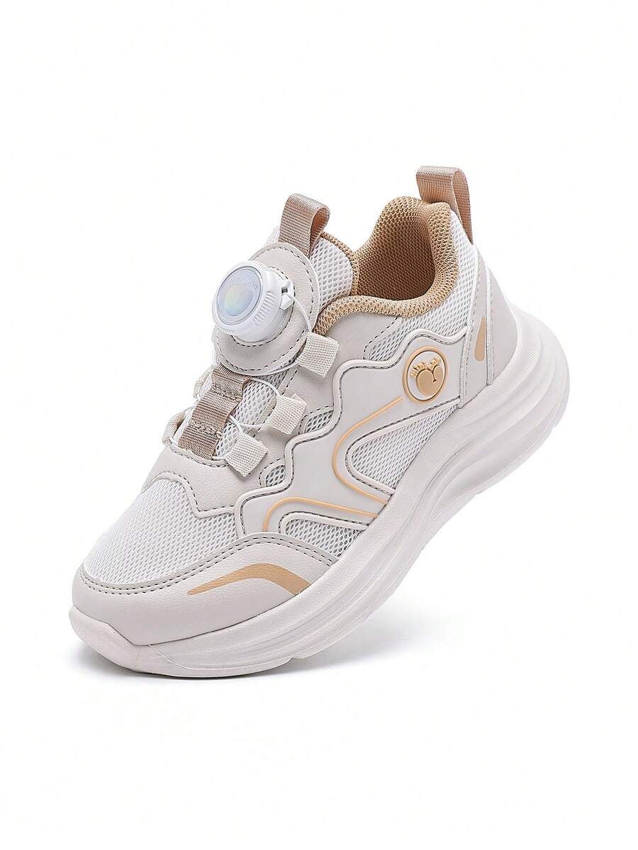mini bala 2026新款嬰兒功能性走路鞋,透氣網布軟底幼兒鞋 - 米白 - 查看 1