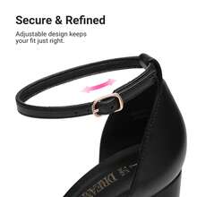 Women Fashion Ankle Strap Platform Chunky Heeled Sandals, Sexy Open Toe Ultra High Heel Sandals For Festival Party, Nightclub And Daily Wear - Black - View 9