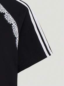 Adidas Women's DCE BF SS TEE Short Sleeve Knit Collarless T-Shirt TLD8216 - Black - View 6