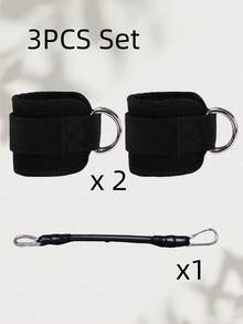 Set 3 Buah Pita Resistensi Yoga untuk Membentuk Kaki dan Pinggul, Peralatan Kebugaran dengan Tingkat Ketegangan Berbeda dan Tali Pergelangan Kaki - MultiWarna - View 9