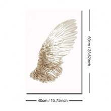 1/2pcs Framed/Unframed Minimalist Angel Wings Neutral Color Canvas Poster, Spiritual Wings Wall Art Decor For Dorm, Hallway, Living Room Modern Home Decoration - A - View 19