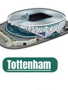 3D Paper Sports Stadium Puzzle Model, Specially Designed For Football Enthusiasts, Allowing You To Cheer For Your Home Team - Multicolor - View 17