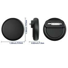 2 miếng ốp bảo vệ cho Airtag, khóa ghim ẩn, bảo vệ toàn diện, chất liệu silicone mềm, phù hợp cho túi xách, quần áo và thú cưng - Xem 2
