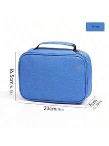1pc Large Capacity 72-Slot Multi-Function Zipper Pencil Case, Built-In Pockets, Suitable For Pencils, Markers, School & Office Art Supplies, Back To School Stationery Storage - Multi-color - View 6