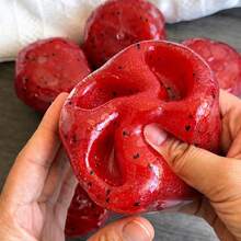 Squishy - Handmade Watermelon Slushie, Ice-Sand Texture, Press To Create A Dent With Satisfying Sound, Super Soft And Squeezable With Crisp Sound, ASMR Stress Relief Toy, Anxiety Relief, Squishy>Fruit, Children's Toy, Stress Relief Toy, Birthday Gift, Halloween Gift, Easter Gift, Party Gift - Multicolor - View 3