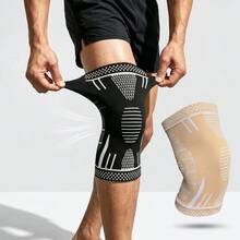 1pc Knee Support Sleeve, Unisex Compression Knee Pad, Breathable Elastic Sports Knee Guard, Anti-Slip Sleeve, Suitable For Running, Gym, Fitness Workout - Multicolor - View 4