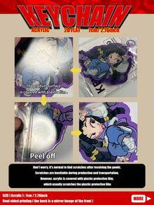 Gachiakuta Acrylic Pendant/Keychain - Inspired By Rudo, Engine, Zanka, Riyo And Amo & Jabba - Bag Charm/Car Key Ring Accessory - Anime Merchandise - Perfect Gift For Gachiakuta Fans, Family And Friends - 7CM Acrylic - View 5