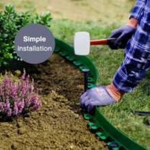 10-Meter Outdoor Garden Boundary Lawn Isolation Strip/Edge Strip Send 30 Nails Green - VJP0009-a - View 6