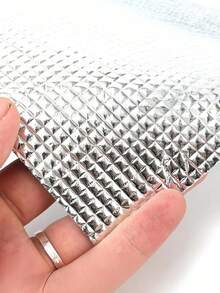 Double-Sided Aluminum Foil Insulation Roll, Diamond Pattern EPE Foam Thermal Barrier, Cuttable Soundproof & Moisture Resistant Mat For Roof, Wall, Garage, RV And DIY Projects - Diamond Foil - View 10